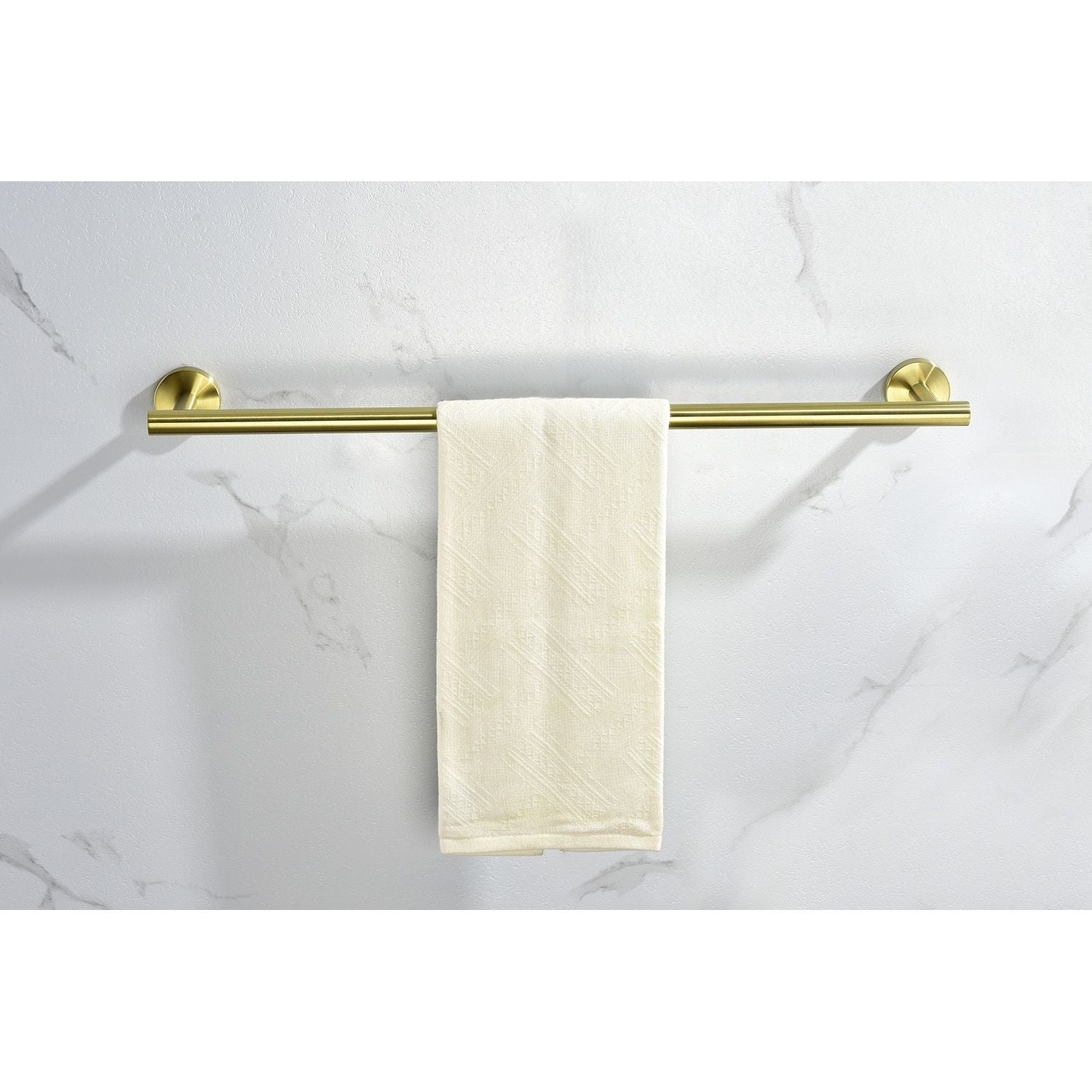 6-Piece Stainless Steel Bathroom Towel Rack Set – Wall Mount Organizer