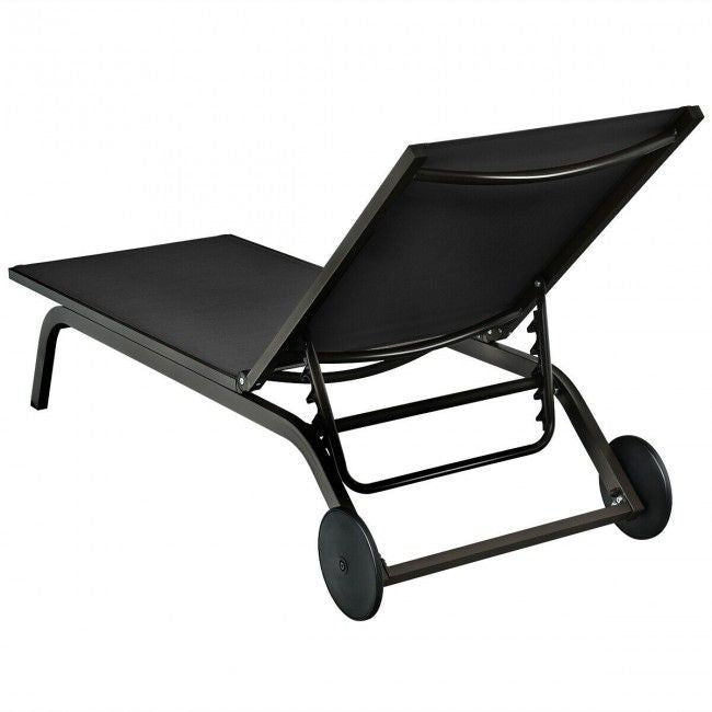 6-Position Adjustable Outdoor Recliner with Ergonomic Comfort