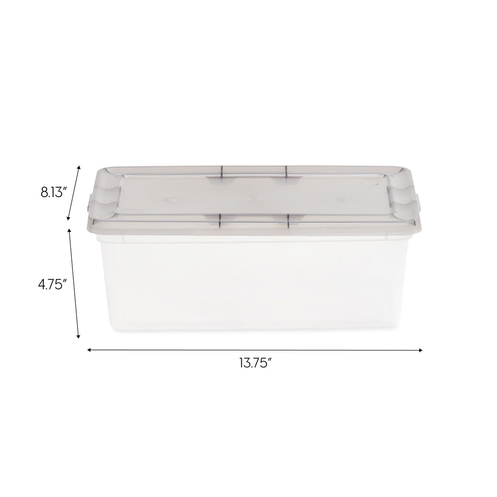 Stackable Storage Bins with Lids – 10-Pack for Clutter-Free Organization