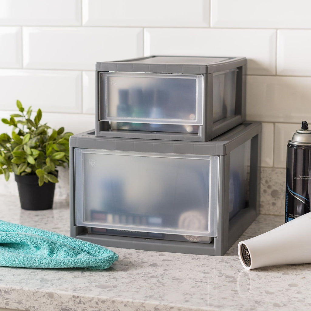 Modular Stackable Clear Storage Bins for Under Bed Organization