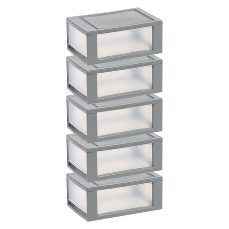 Modular Stackable Clear Storage Bins for Under Bed Organization