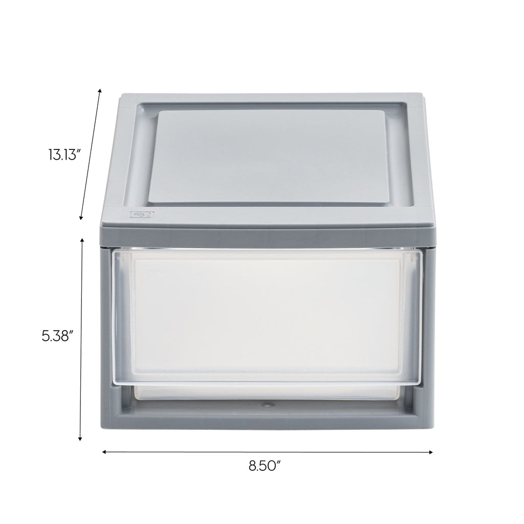 Modular Stackable Clear Storage Bins for Under Bed Organization