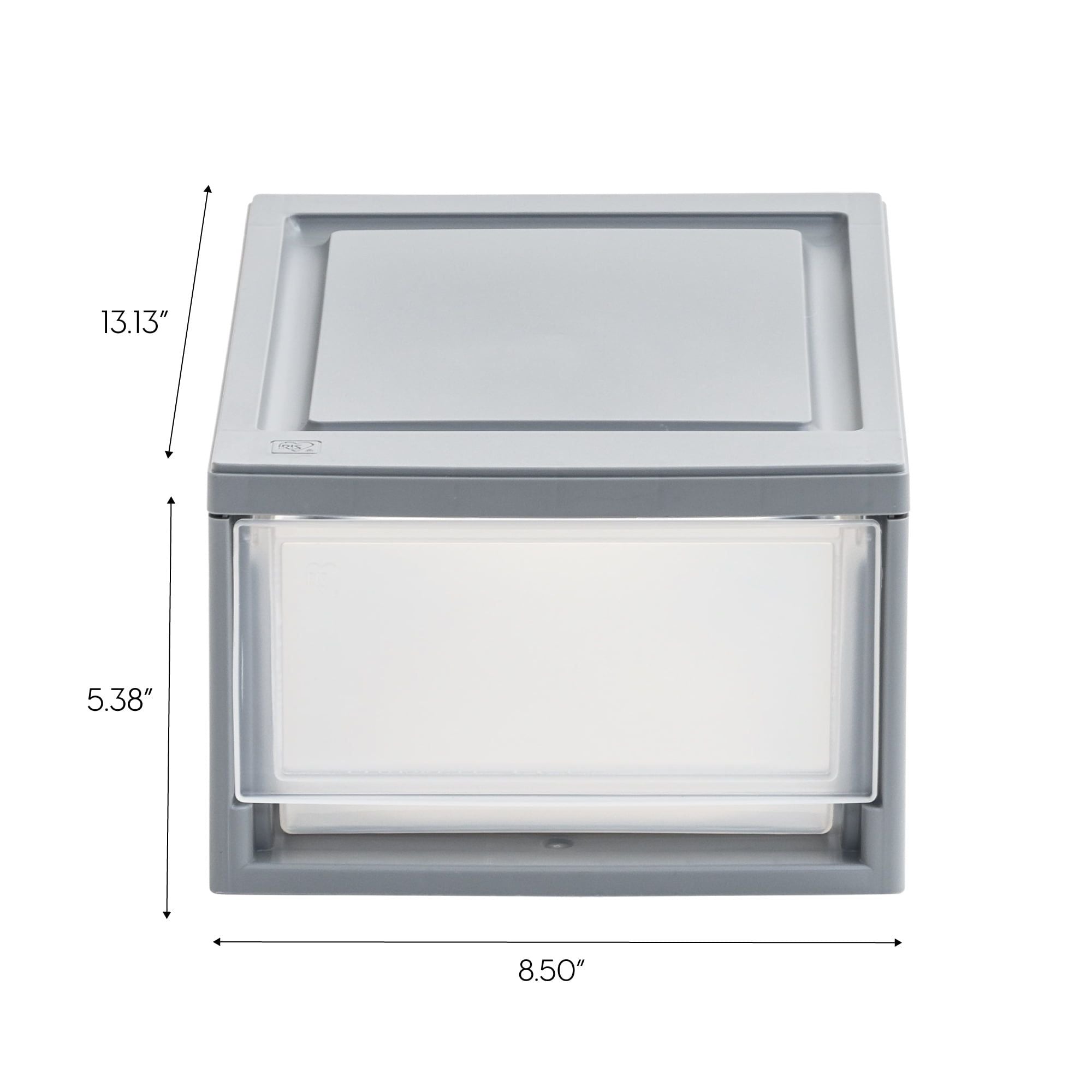 Modular Stackable Clear Storage Bins for Under Bed Organization