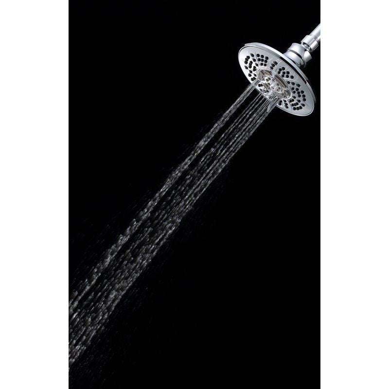 Six-Setting Shower Head with Click-Lever Control