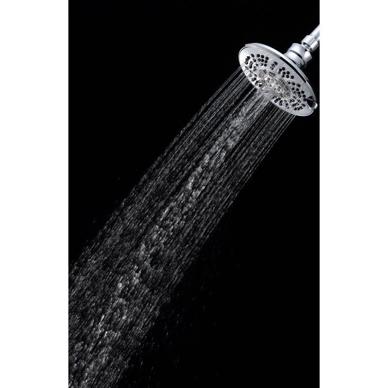 Six-Setting Shower Head with Click-Lever Control
