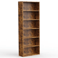 6-Tier Adjustable Bookcase with Ample Storage Space