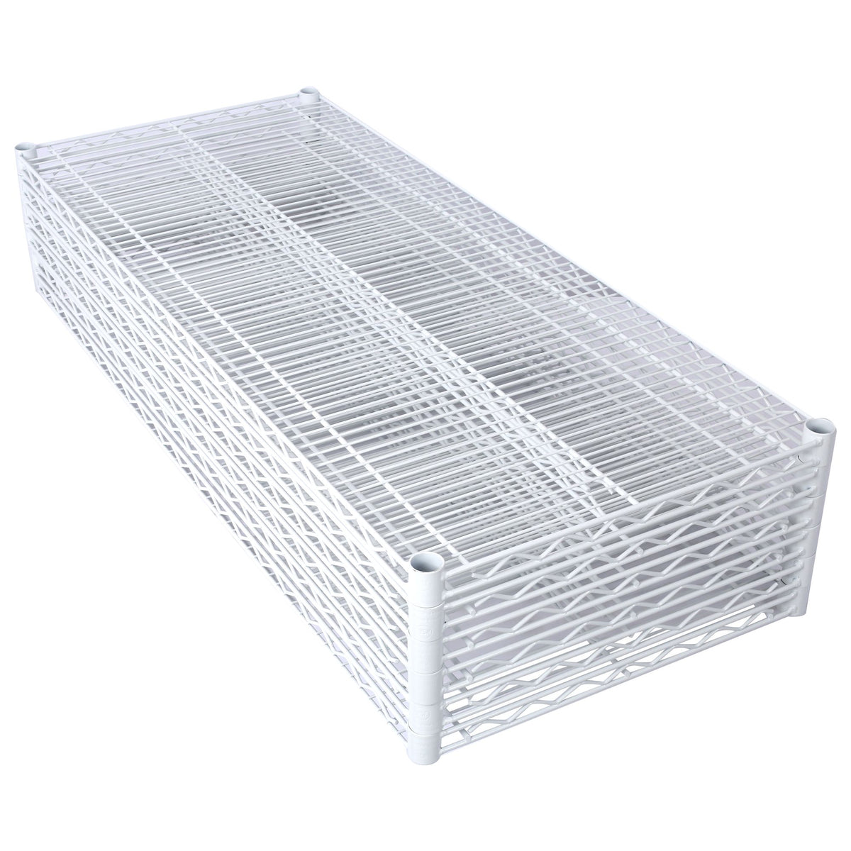 6-Tier Wire Shelving Unit with Adjustable Shelves and Wheels for Home and Office