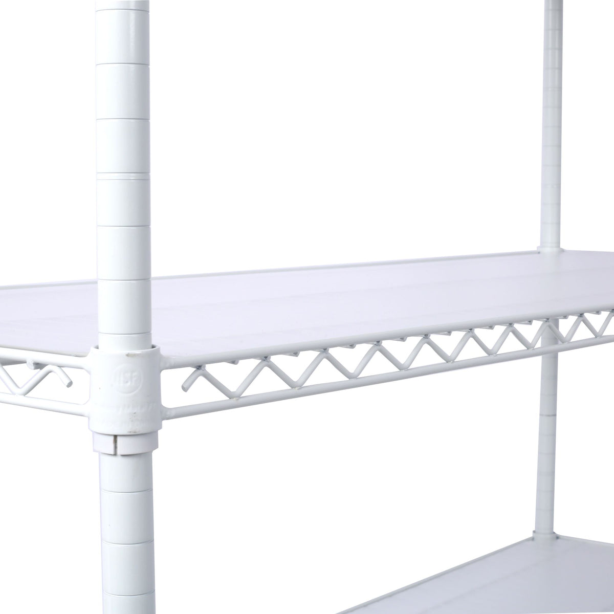 6-Tier Wire Shelving Unit with Adjustable Shelves and Wheels for Home and Office