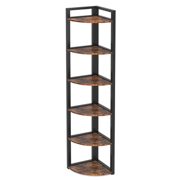 Multi-Tier Corner Shelf for Storage and Display