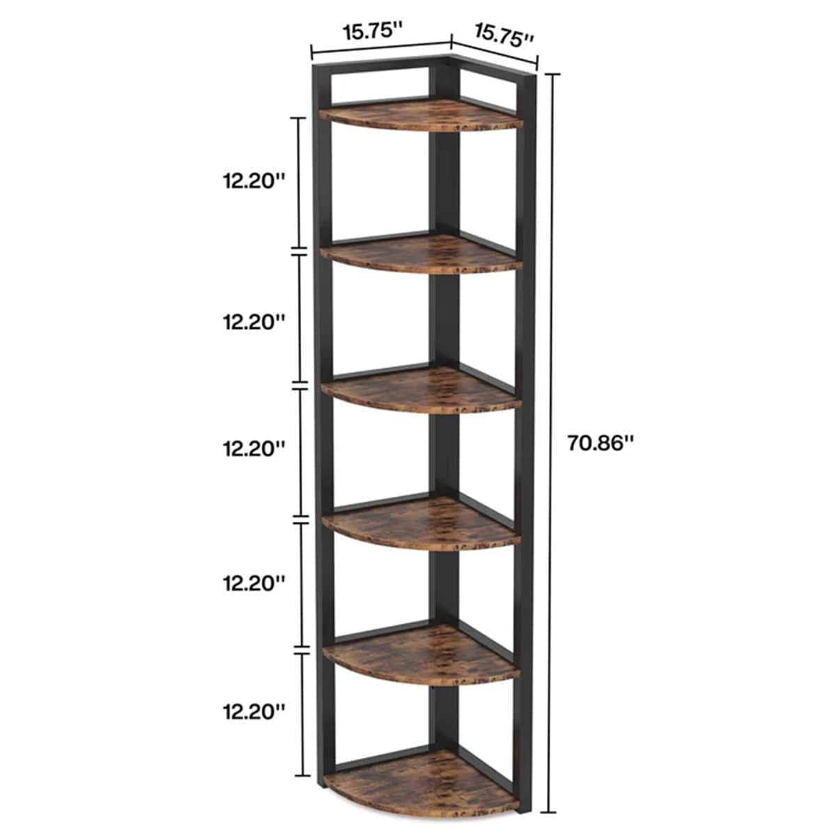 Multi-Tier Corner Shelf for Storage and Display