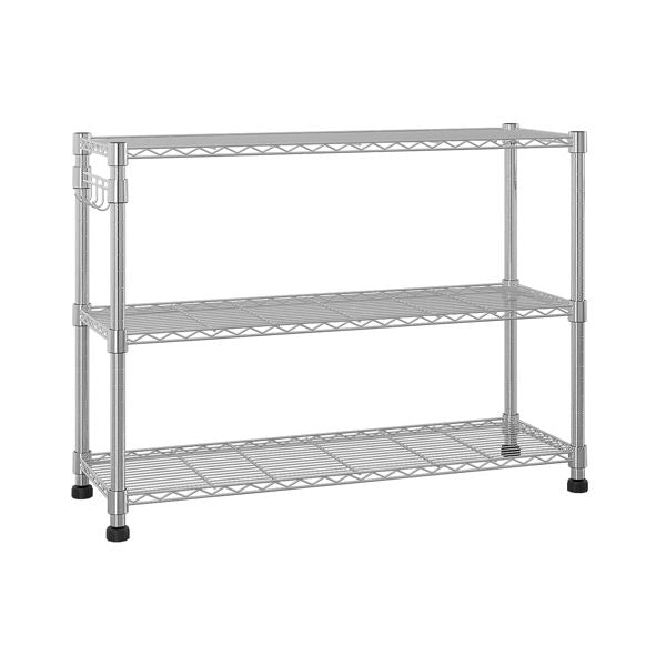 6-Tier Steel Wire Shelving with Wheels – Easy Tool-Free Assembly
