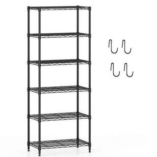 Six-Tier Adjustable Wire Storage Rack