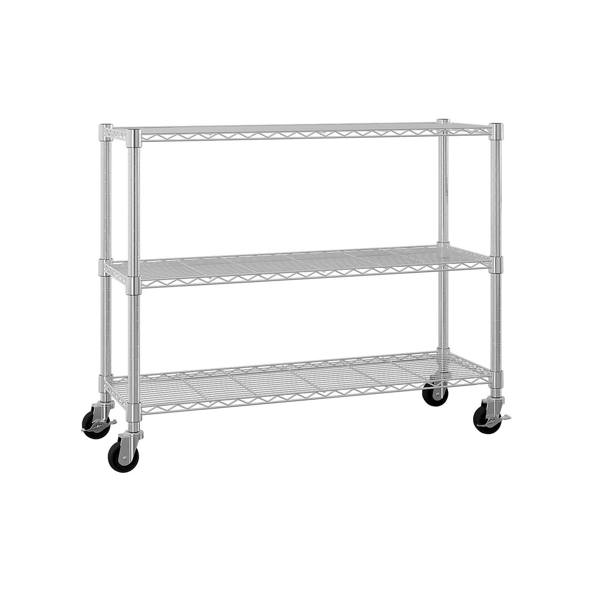 6-Tier Adjustable Shelving Unit with Locking Wheels
