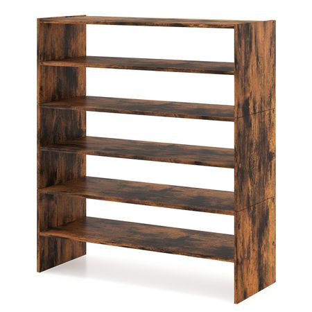 Modular Six-Tier Shoe Rack for Flexible Entryway Storage