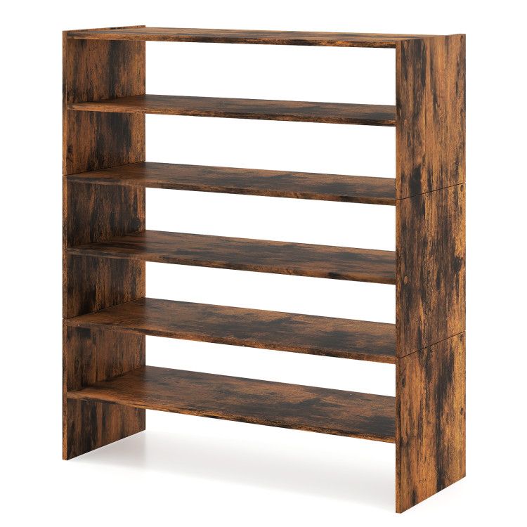Modular Six-Tier Shoe Rack for Flexible Entryway Storage