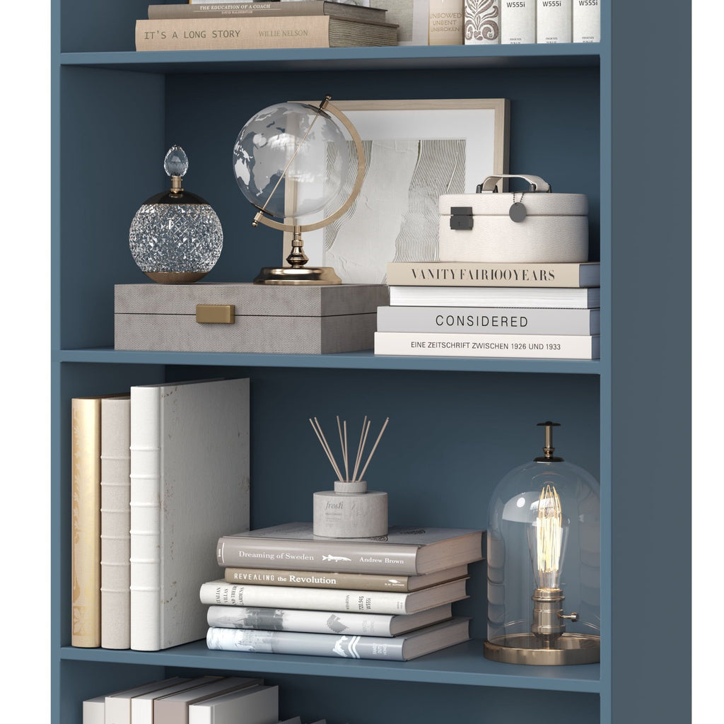 Tall 6-Tier Bookshelf for Living Room, Bedroom, or Office