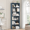 Tall 6-Tier Bookshelf for Living Room, Bedroom, or Office