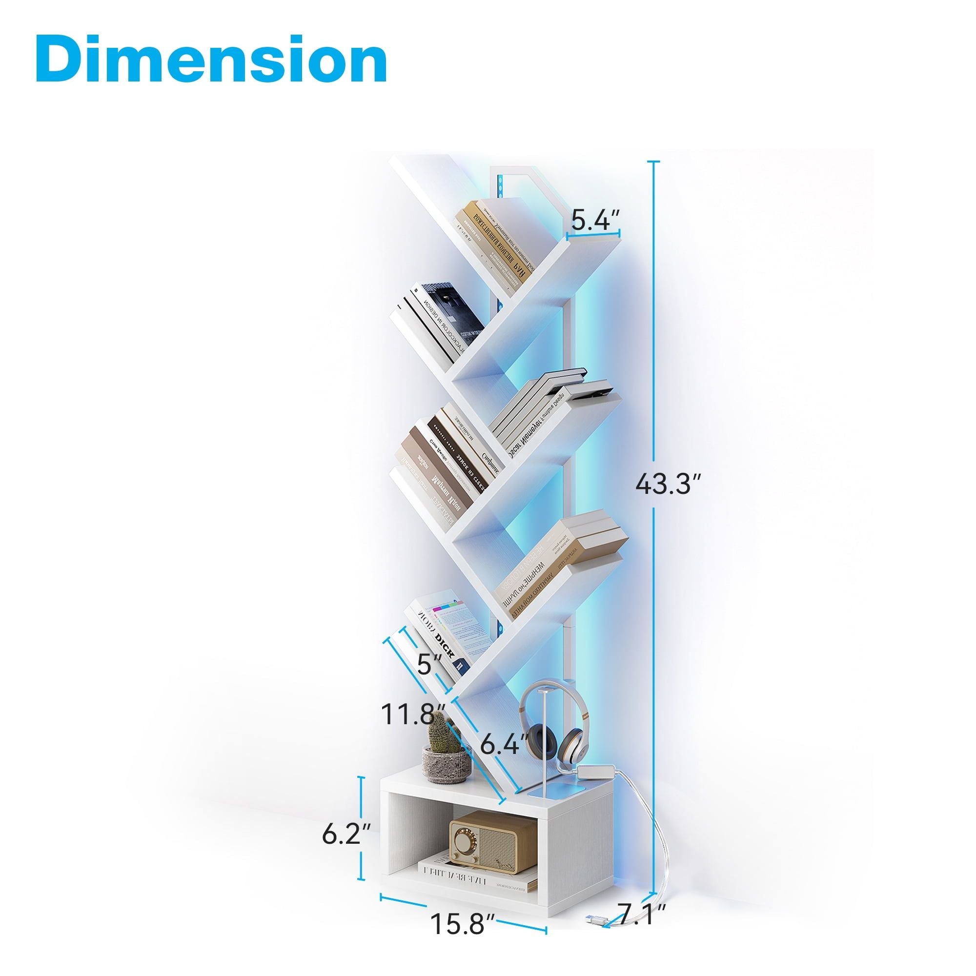 Light Up Your Library with a Modern Tree Bookshelf