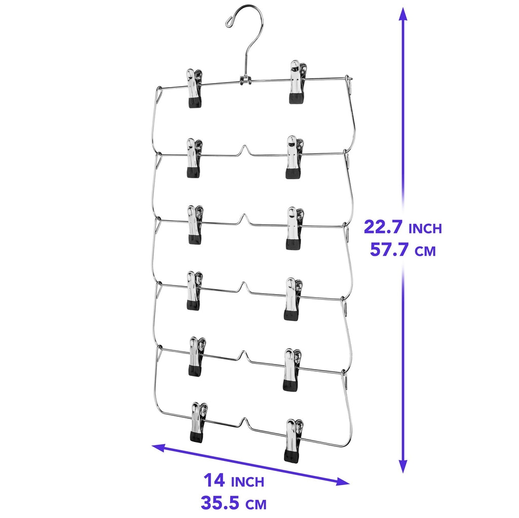 Tiered Clip Hanger for a More Efficient Closet