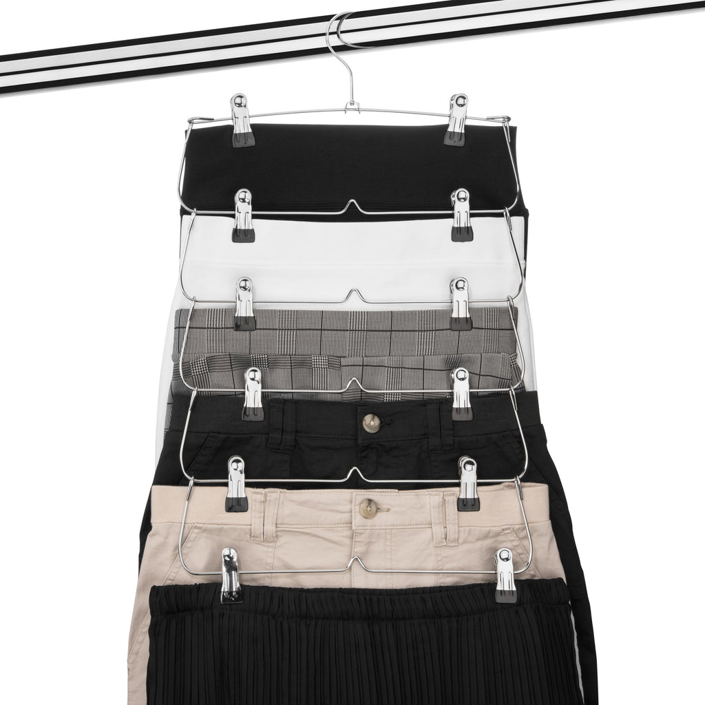 Tiered Clip Hanger for a More Efficient Closet