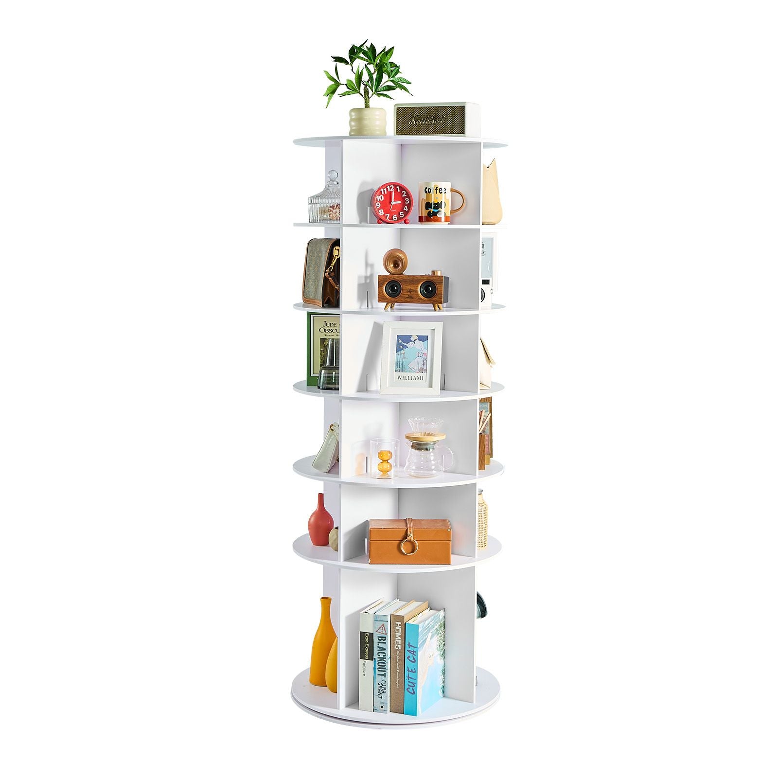 6-Tier 360° Rotating Shoe Rack – Space-Saving Organizer for Home