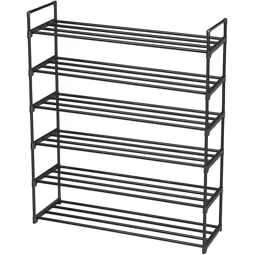 6-Tier Shoe Rack Tower Organizer for Entryway, Closet, and Hallway