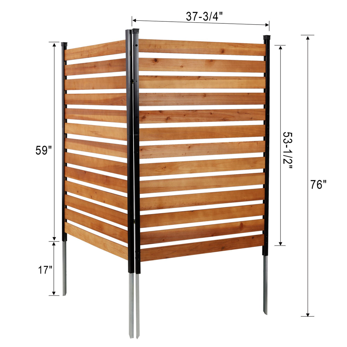 Freestanding Outdoor Privacy Screen for Equipment and Patios
