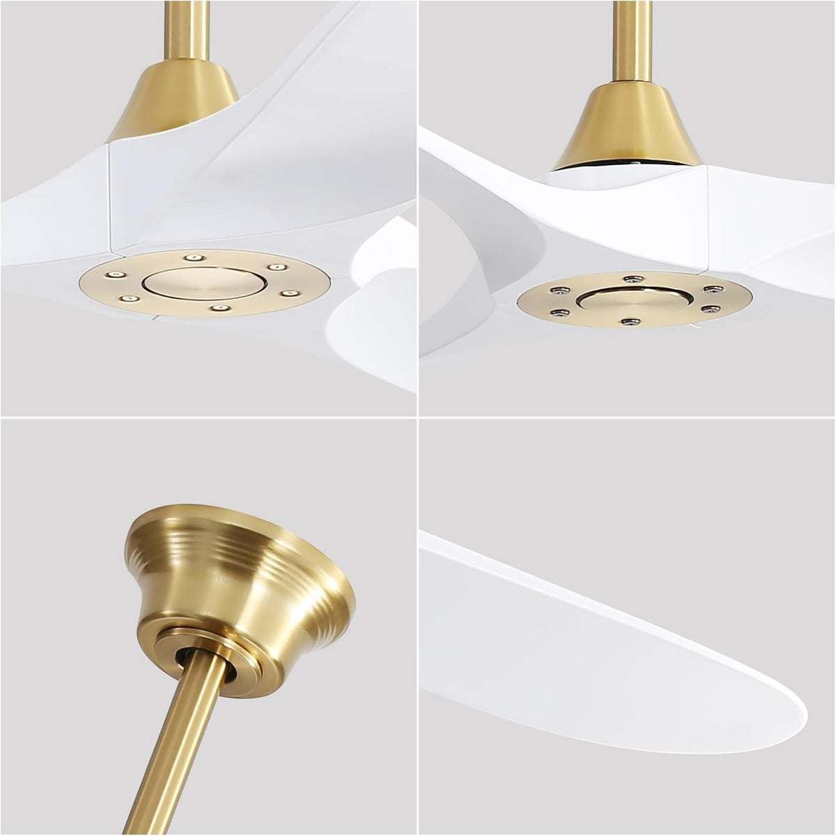 Oversized Ceiling Fan with Energy-Efficient DC Motor and Reversible Function
