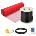 60 sqft Floor Heating Mat System, 120V Electric Radiant Heated Floor System, with