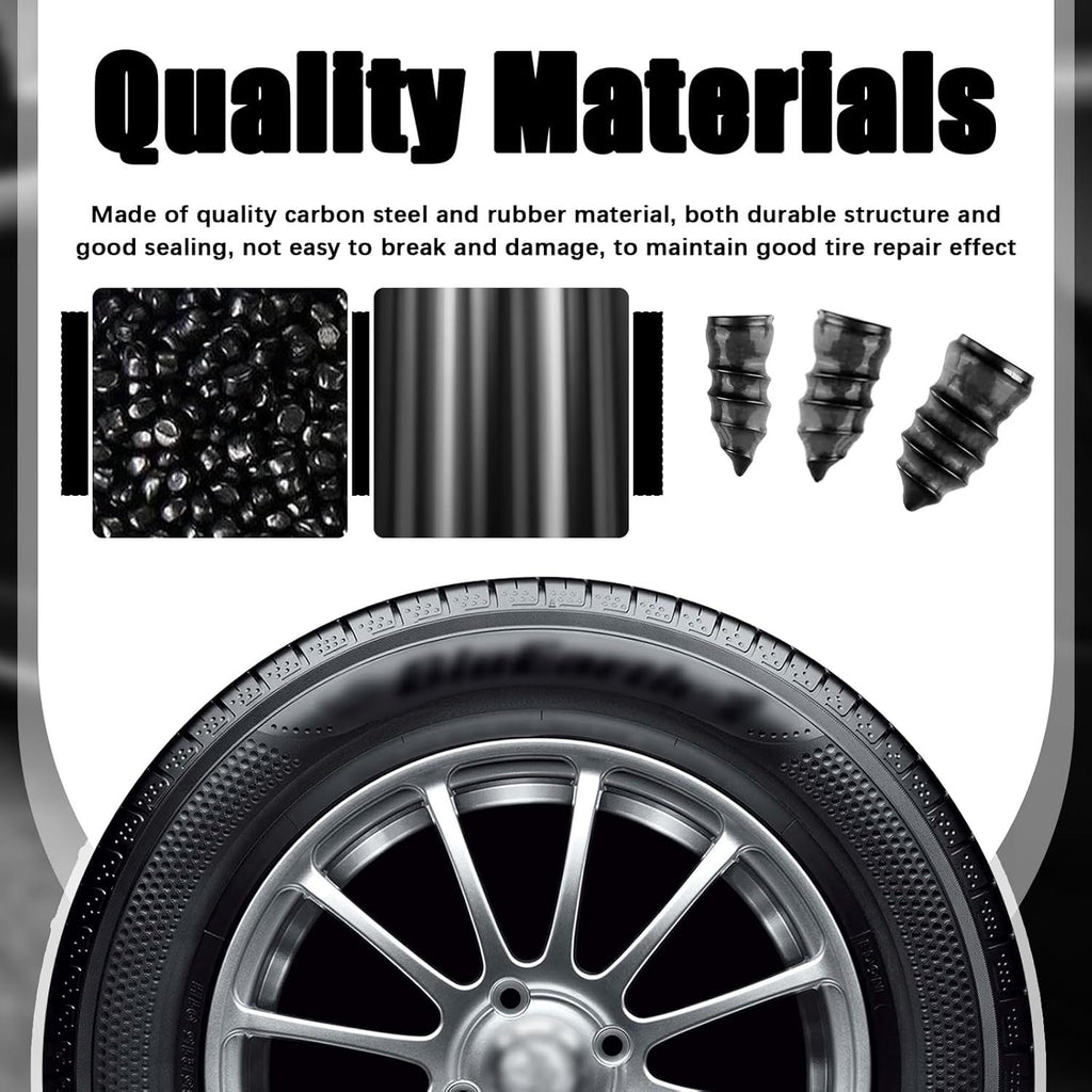 60-Piece Screw-Type Tire Plug Kit – Self-Service Tire Repair