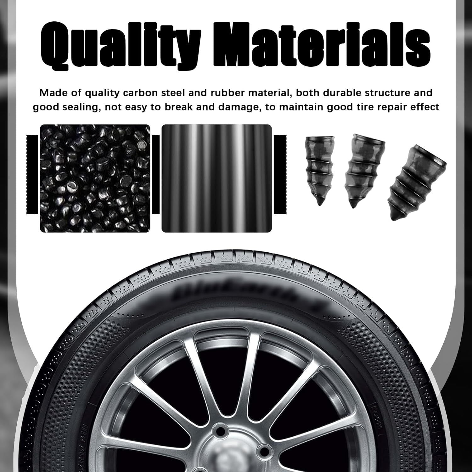 60-Piece Screw-Type Tire Plug Kit – Self-Service Tire Repair