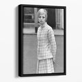 1960s Twiggy Floating Framed Canvas Art