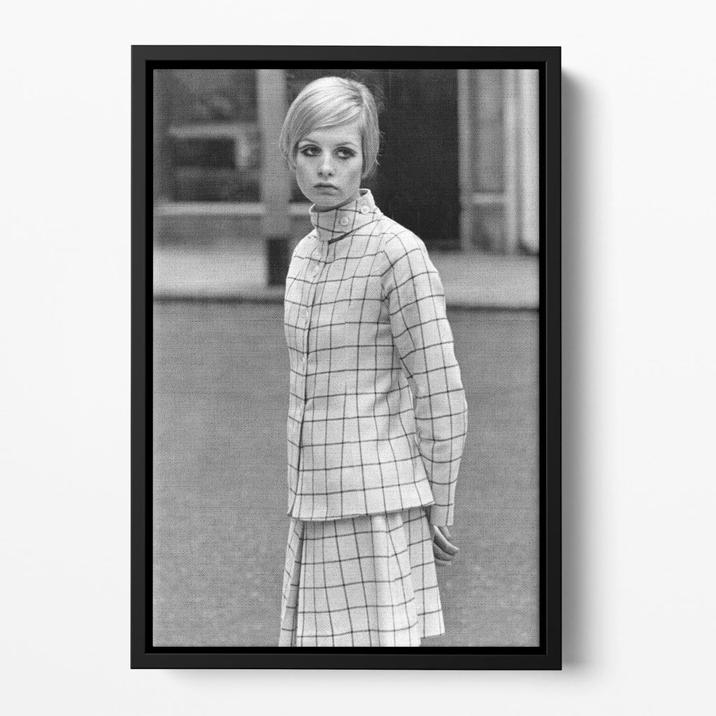 1960s Twiggy Floating Framed Canvas Art