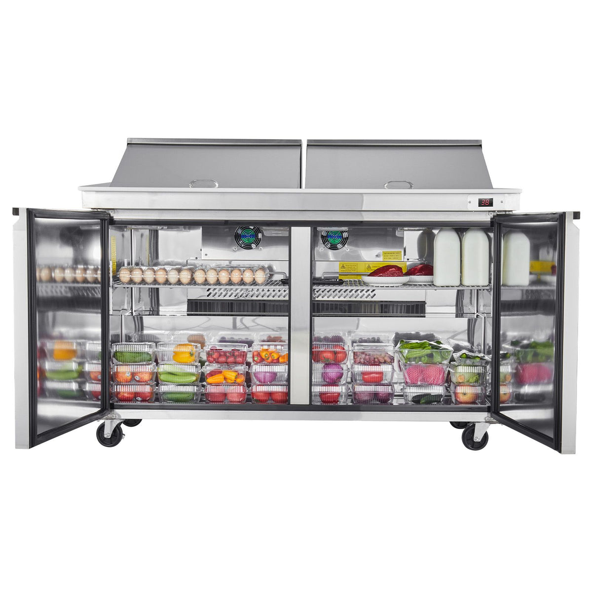 Commercial Mega-Top Refrigerated Prep Table