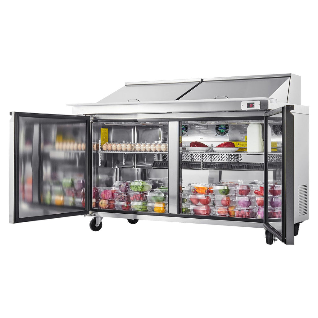 Commercial Mega-Top Refrigerated Prep Table