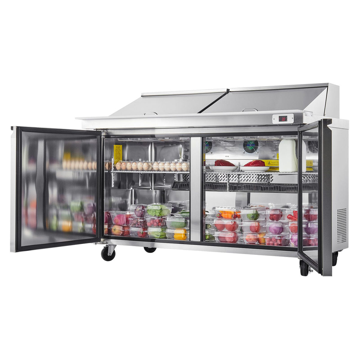 Commercial Mega-Top Refrigerated Prep Table