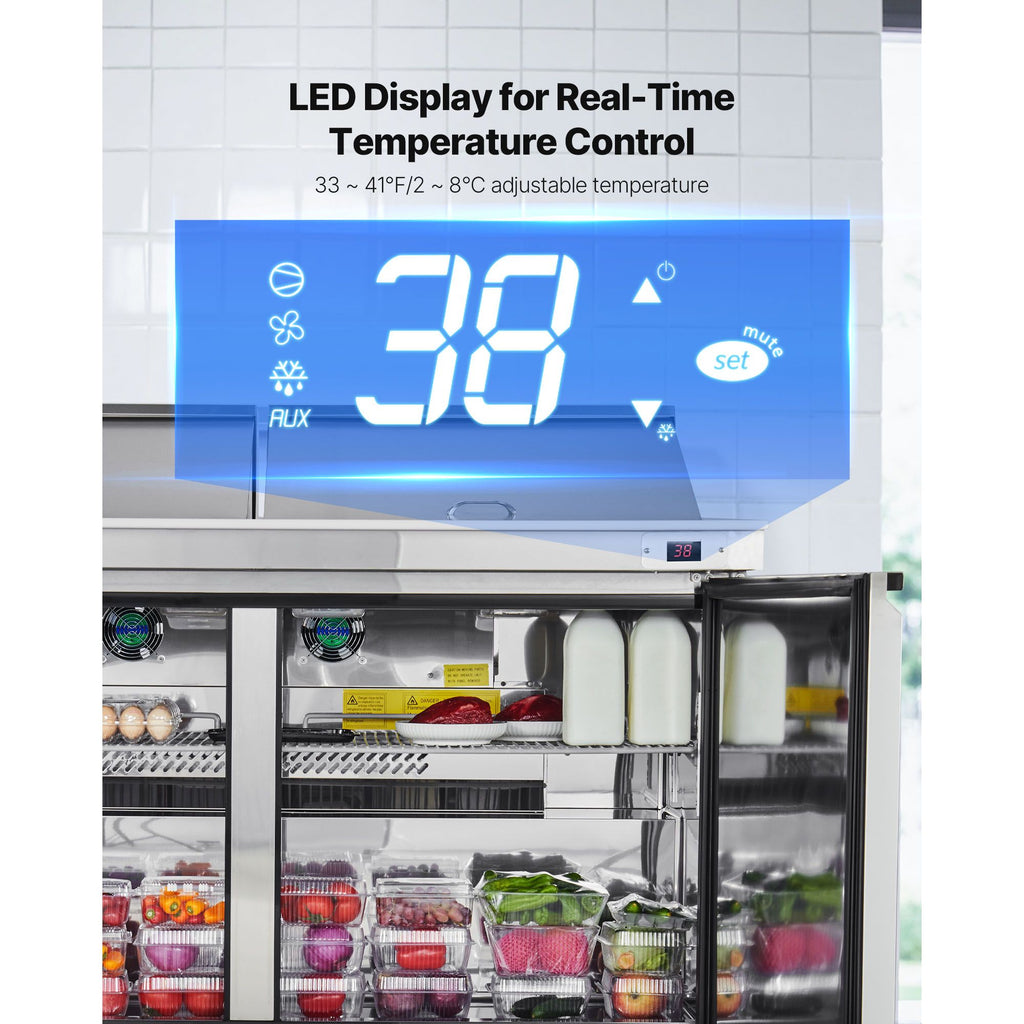 Commercial Mega-Top Refrigerated Prep Table