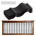 Wavy Metal Deck Balusters with Screws for Outdoor Railing