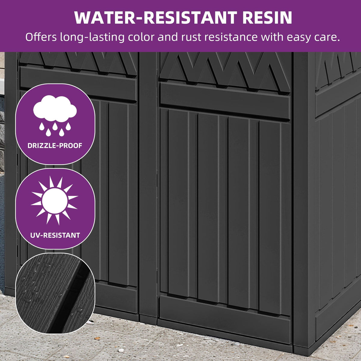 Dual-Compartment Outdoor Waste Bin