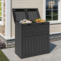 Dual-Compartment Outdoor Waste Bin