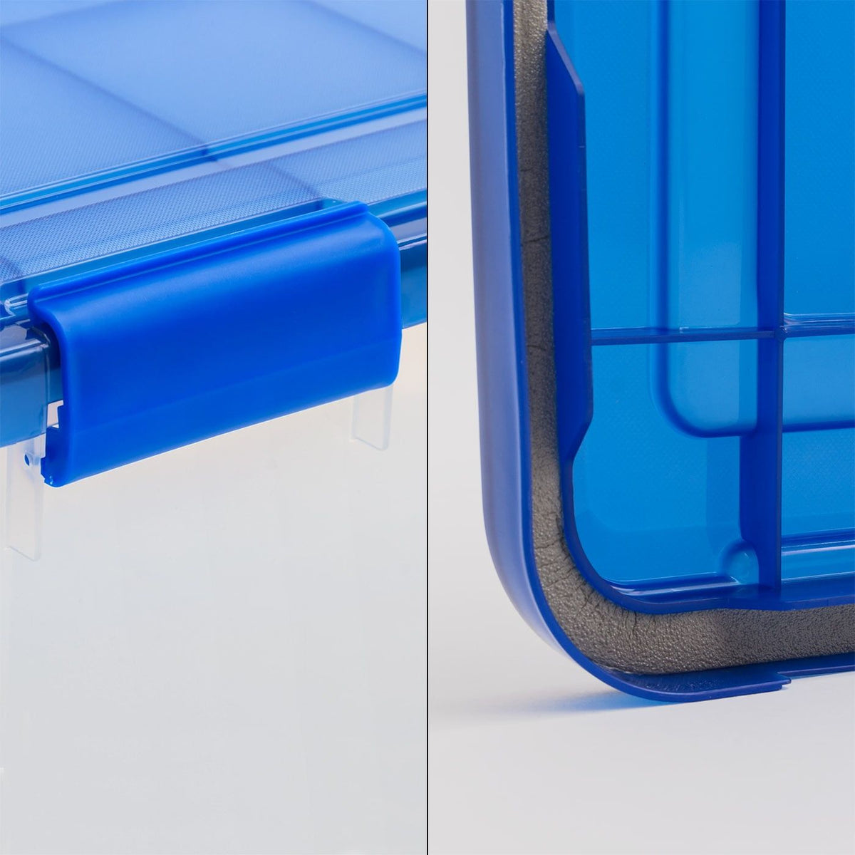 Clear Stackable Storage Bins with Sealed Lids