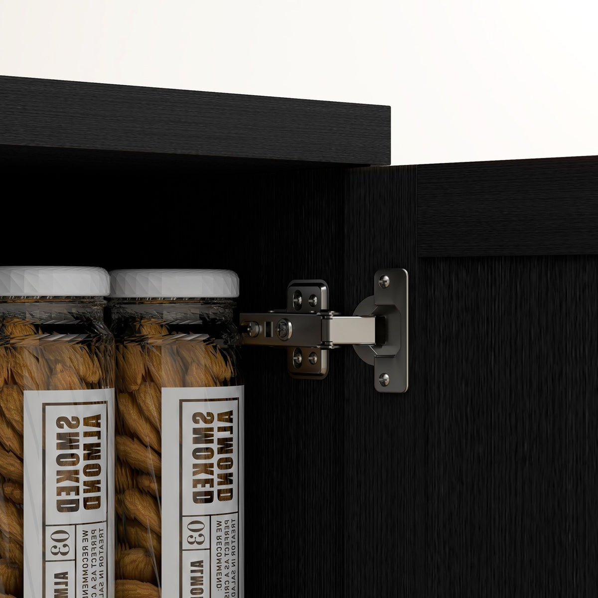 Two-Door Pantry Cabinet with Adjustable Shelves