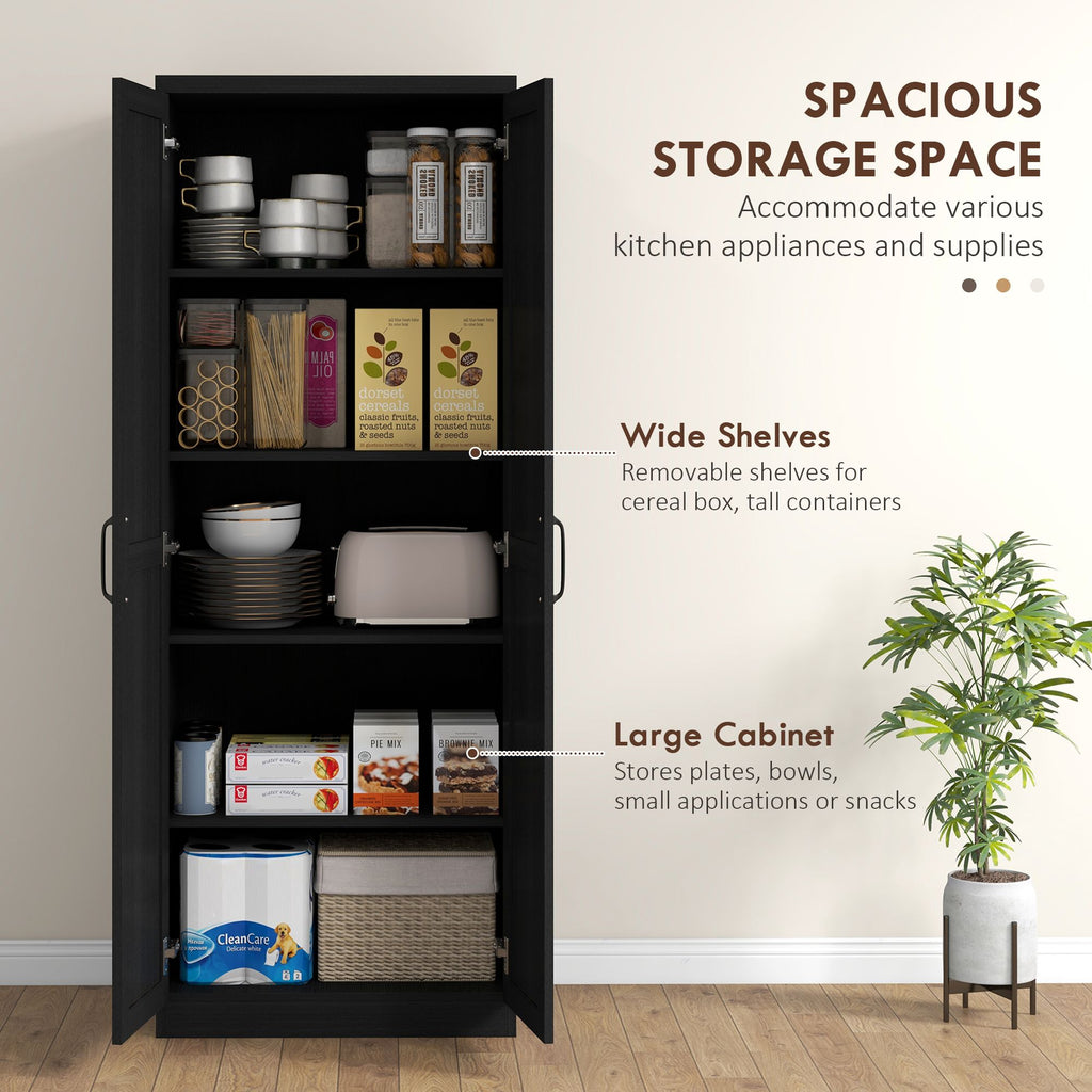 Two-Door Pantry Cabinet with Adjustable Shelves