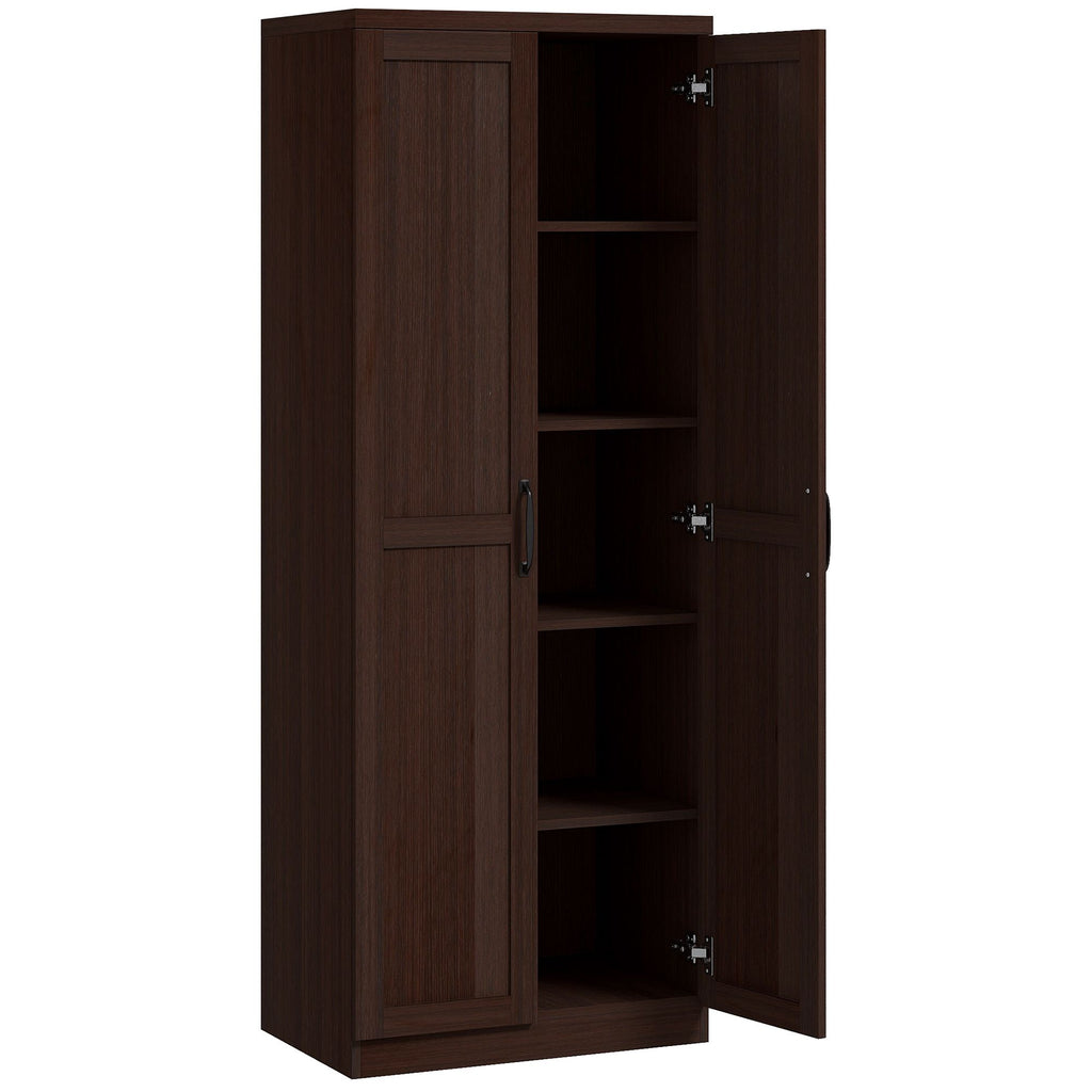 Five-Tier Pantry Cabinet with Adjustable Shelving