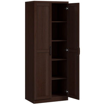 Five-Tier Pantry Cabinet with Adjustable Shelving