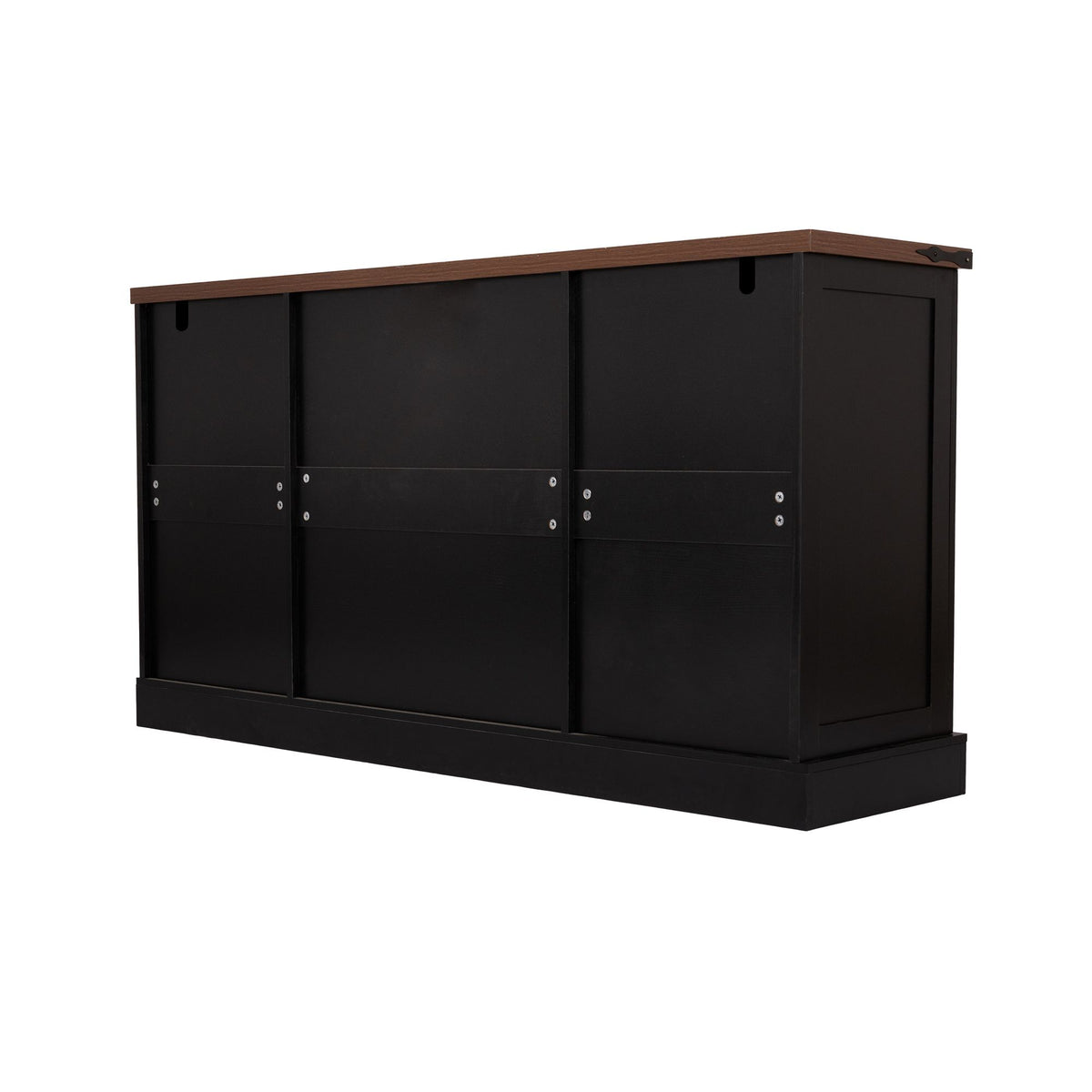 Farmhouse Barn Door Buffet and Coffee Bar Cabinet