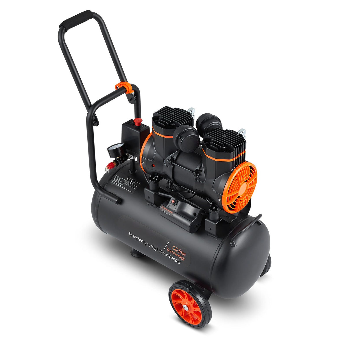 Oil-Free Air Compressor with Noise Reduction Design