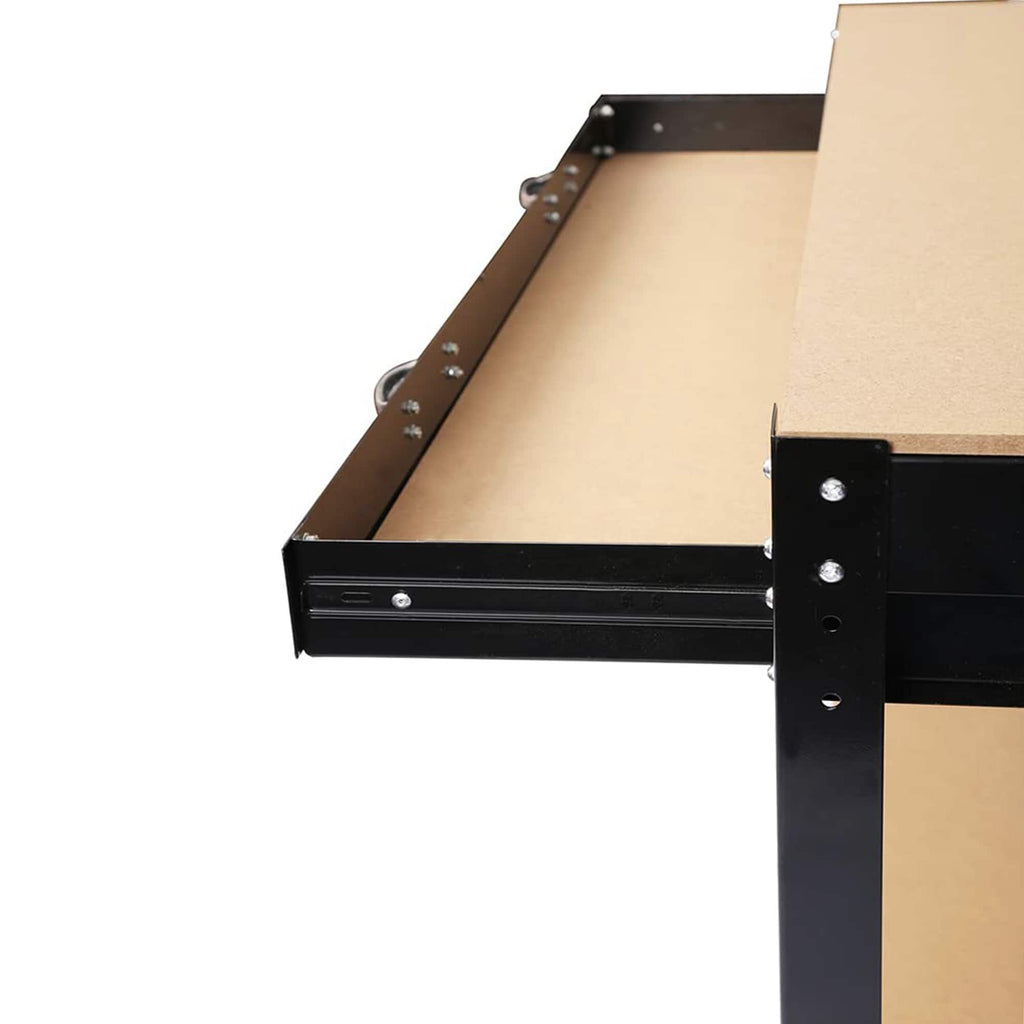 Tool Workbench with Pegboard and Storage Drawer