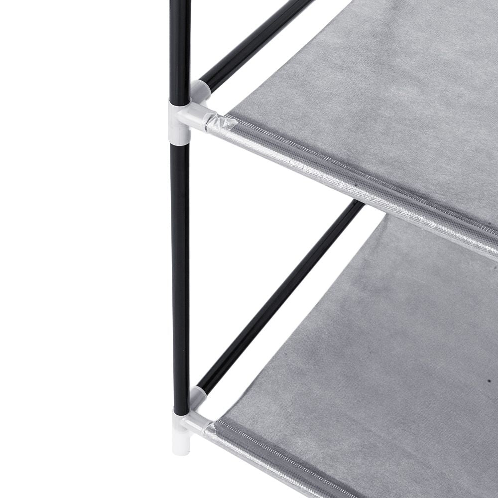 64" Portable Closet Organizer with Shelves and Hanging Rod