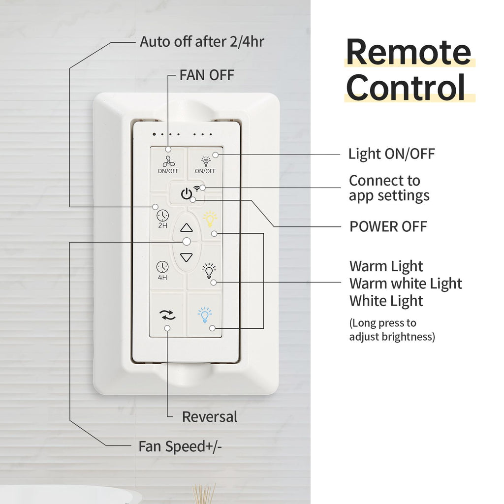 66- Smart Ceiling Fan with Dimmable LED and Voice Control